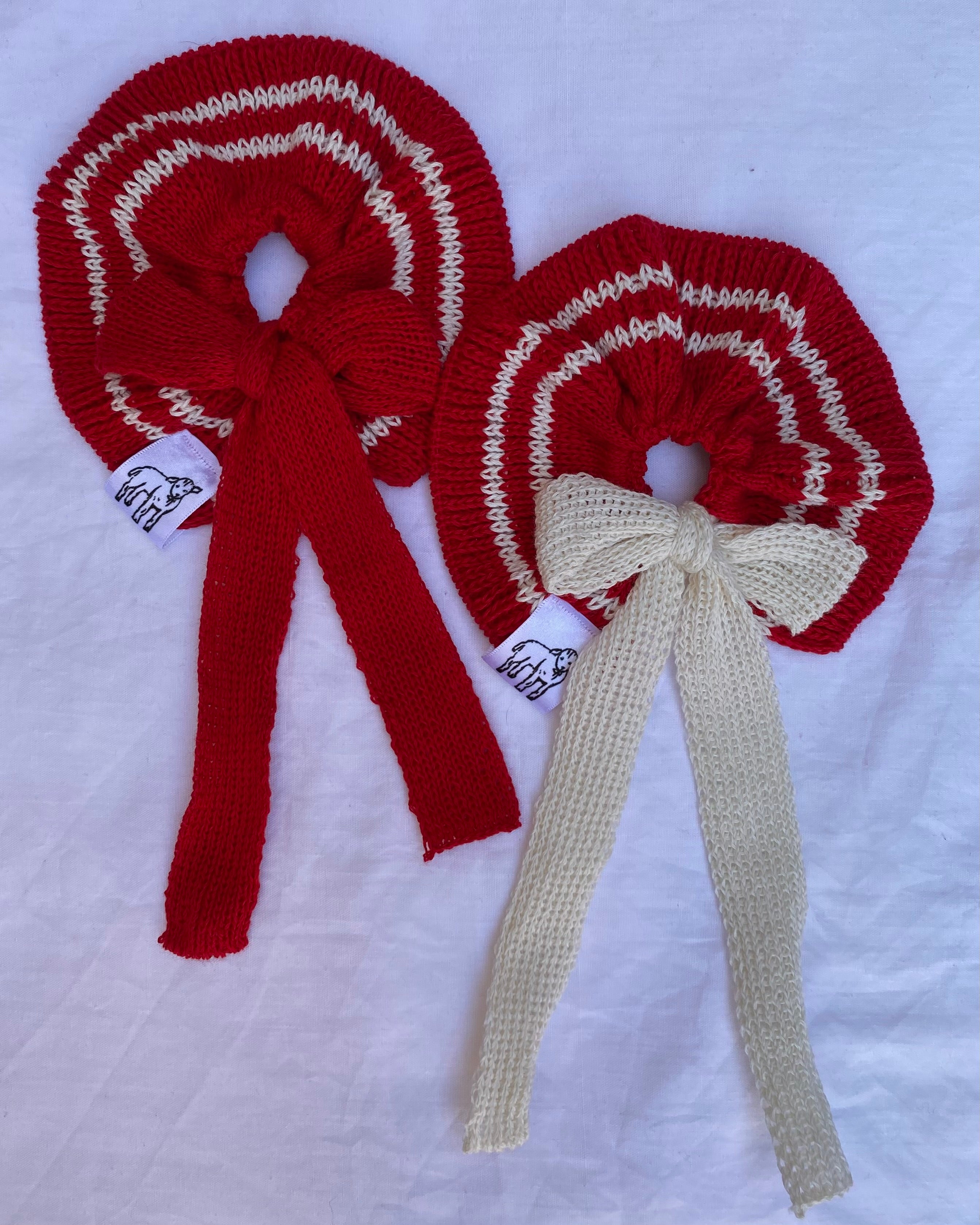 Stripped scrunchies