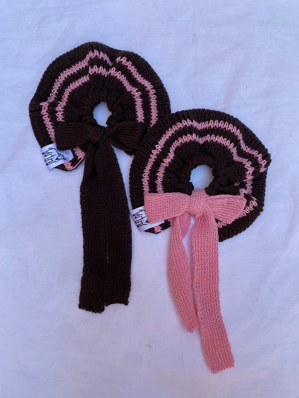Stripped scrunchies