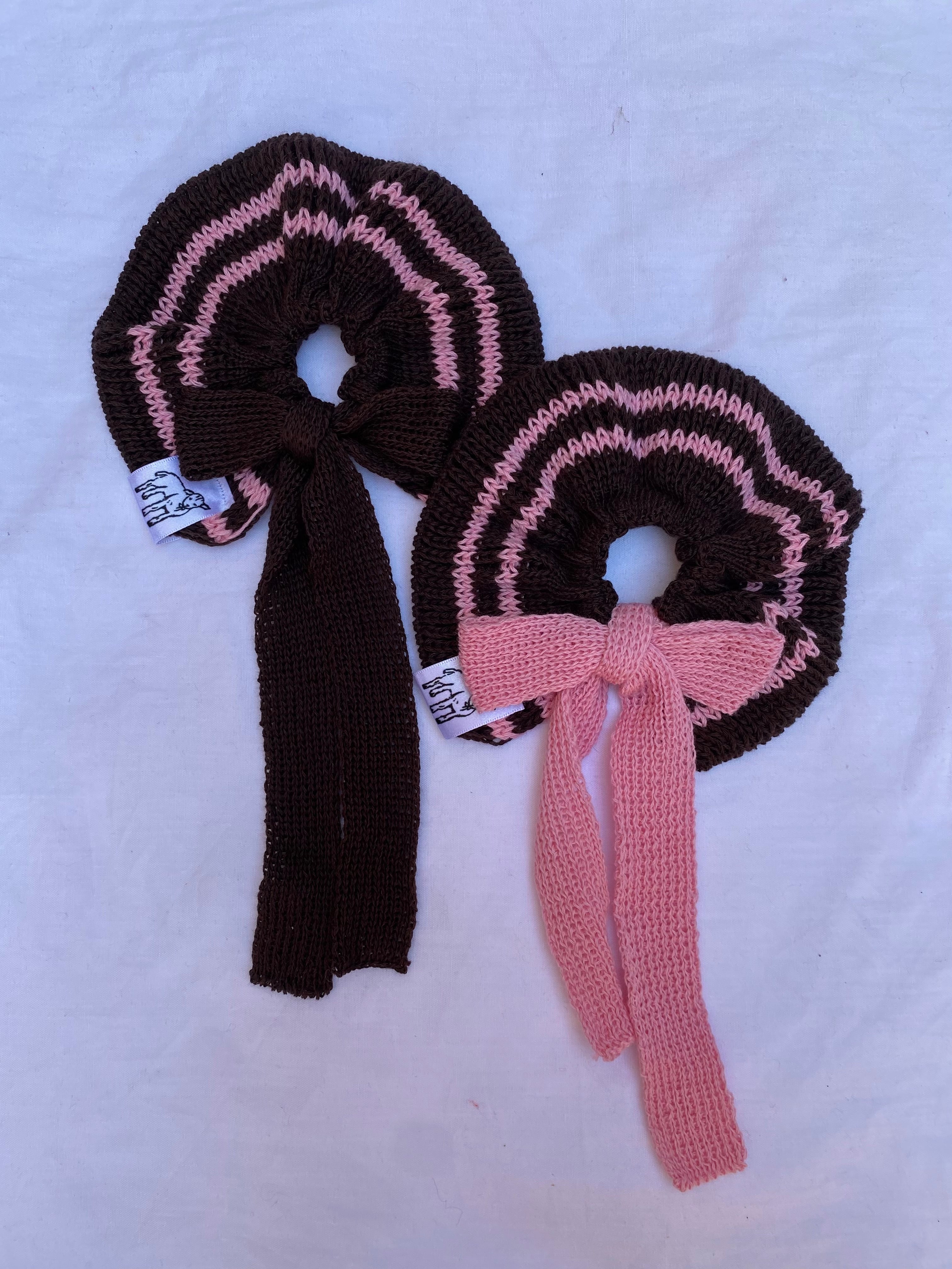 Stripped scrunchies