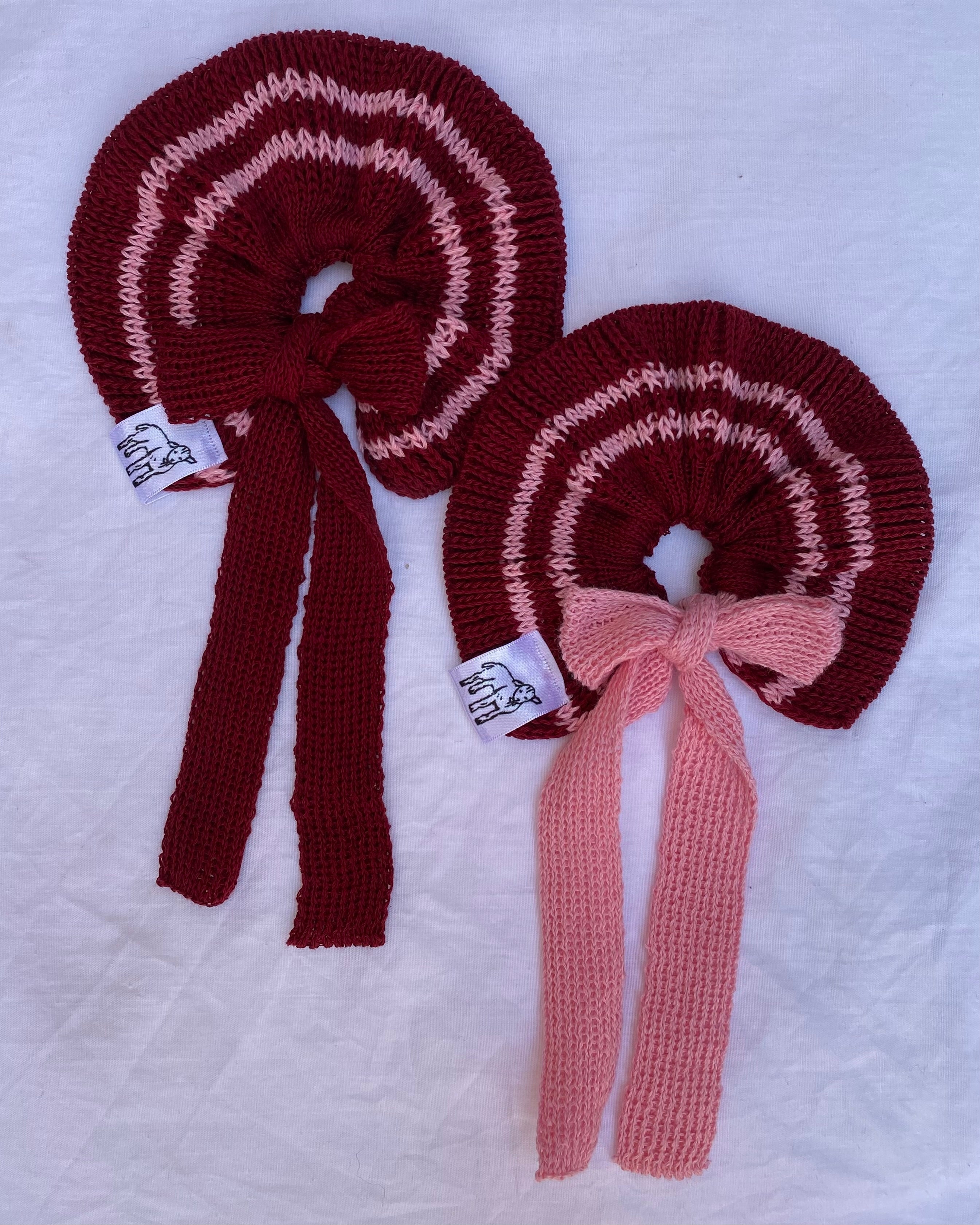 Stripped scrunchies